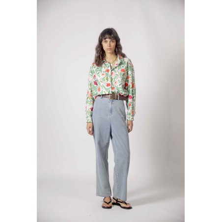 Chemise à imprimé floral