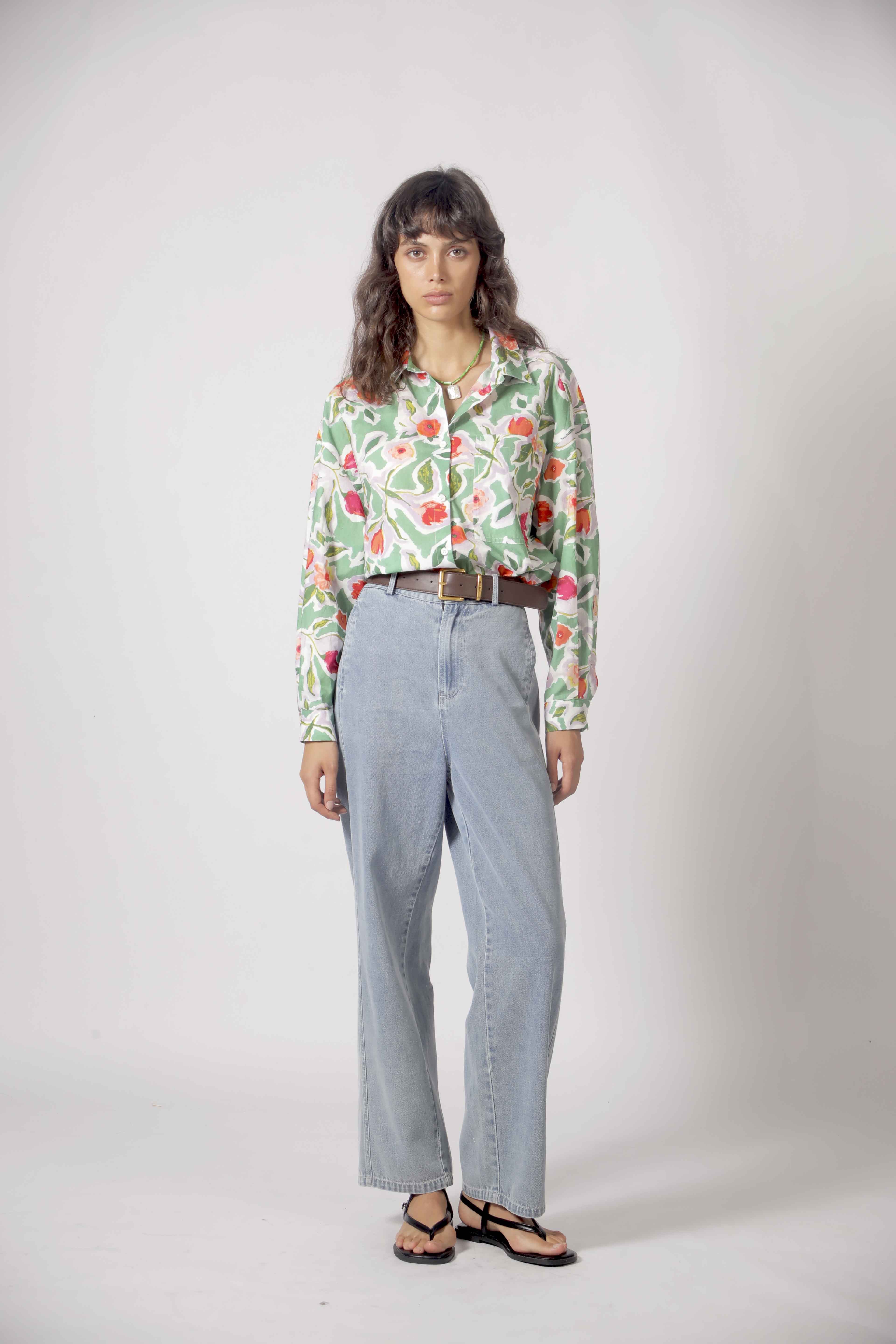 Chemise à imprimé floral