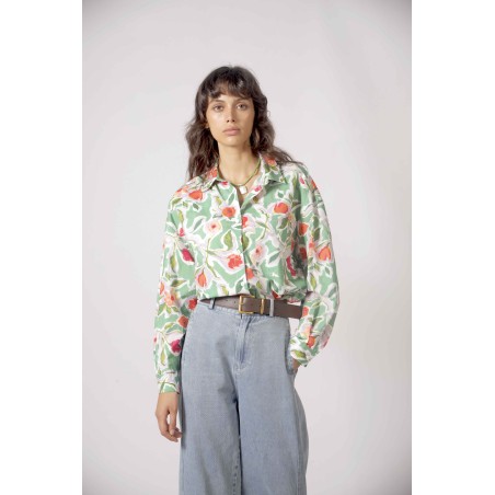 Chemise à imprimé floral