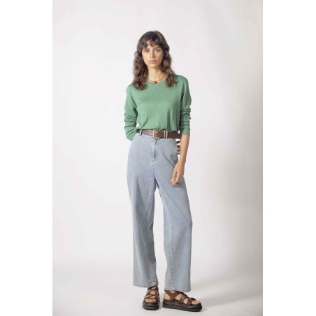 Pull fin manches longues