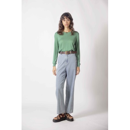 Pull fin manches longues