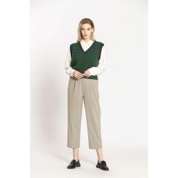 Pull en maille à rayures