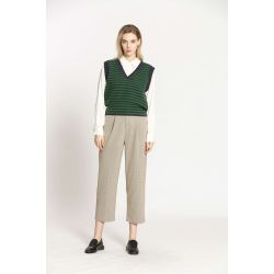 Pull en maille à rayures