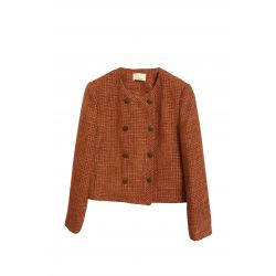Veste à boutonnage croisé texture
