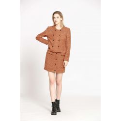Veste à boutonnage croisé texture