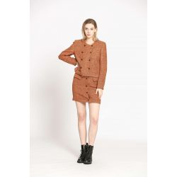 Veste à boutonnage croisé texture