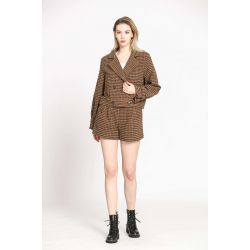Veste à boutonnage croisé texture