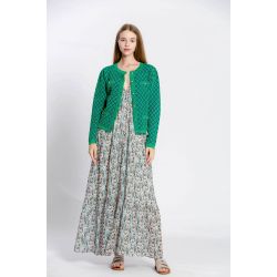 Robe imprimé fleuri col v