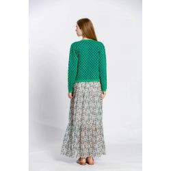 Robe imprimé fleuri col v