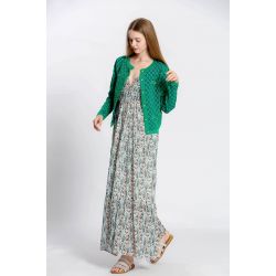 Robe imprimé fleuri col v