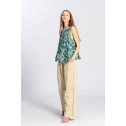 Blouse imprimé fleuri col v