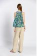 Blouse imprimé fleuri col v