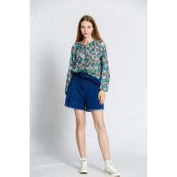 Blouse imprimé fleuri col v
