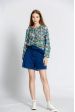 Blouse imprimé fleuri col v