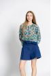 Blouse imprimé fleuri col v