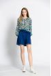 Blouse imprimé fleuri col v