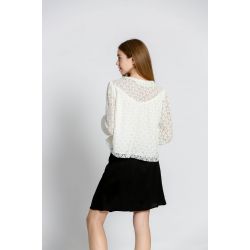 Blouse uni col v