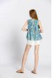 Blouse imprimé fleuri col v