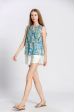 Blouse imprimé fleuri col v