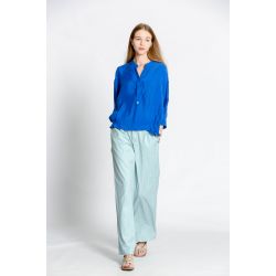 Blouse uni col v