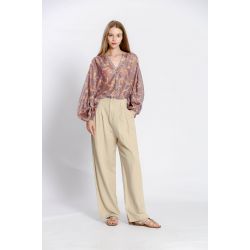 Blouse imprimé col v