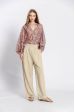 Blouse imprimé col v