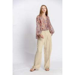 Blouse imprimé col v
