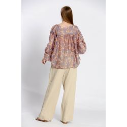 Blouse imprimé col v