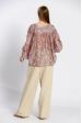 Blouse imprimé col v