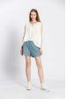 Blouse uni col rond