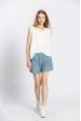 Blouse uni col rond