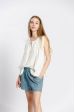 Blouse uni col rond