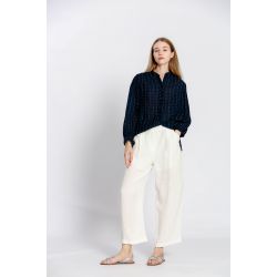 Blouse col v