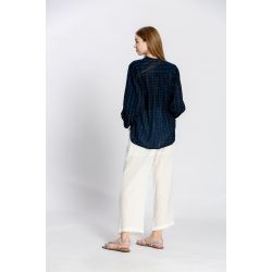 Blouse col v