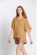 Blouse uni col v