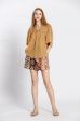 Blouse uni col v
