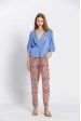 Blouse uni col v