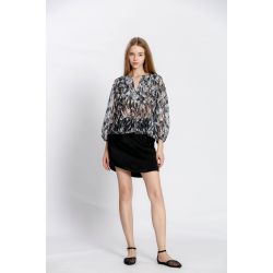Blouse imprimé col v