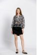 Blouse imprimé col v