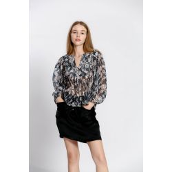 Blouse imprimé col v