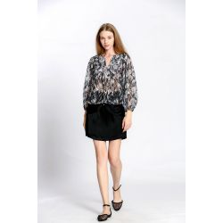Blouse imprimé col v