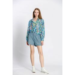 Blouse imprimé col rond