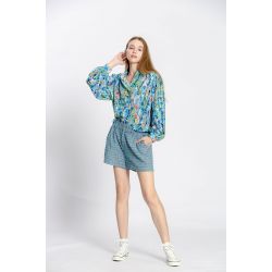 Blouse imprimé col rond