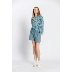 Blouse imprimé col rond