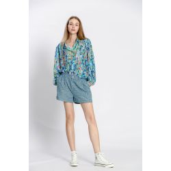 Blouse imprimé col rond