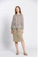 Blouse imprimé fleuri col rond
