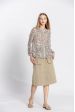 Blouse imprimé fleuri col rond