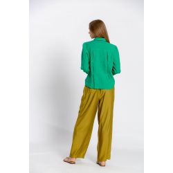 Chemisier uni col chemise