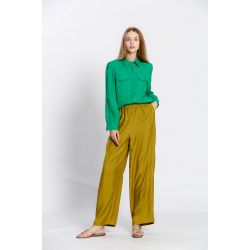 Chemisier uni col chemise