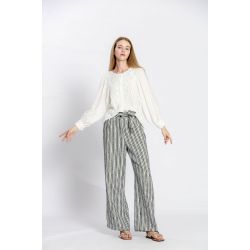Blouse uni col rond